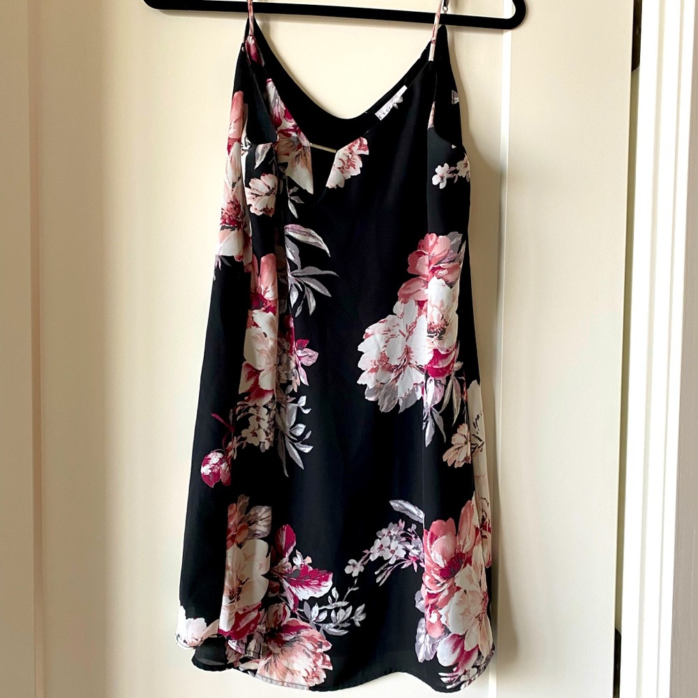 Little black floral dress